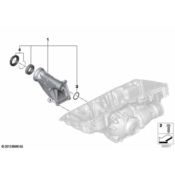 Опорный кронштейн редуктора пер.моста