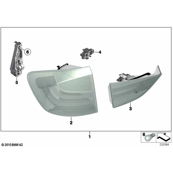 К-т доосн.блоками фонарей Зд Black Line