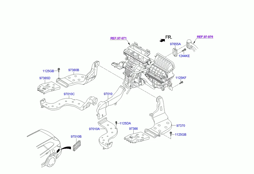 Воздуховоды и шланги системы отопления