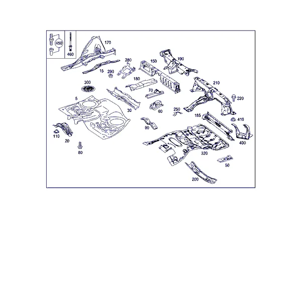 ПОЛ ЗАДН. ЧАСТИ КУЗОВА
