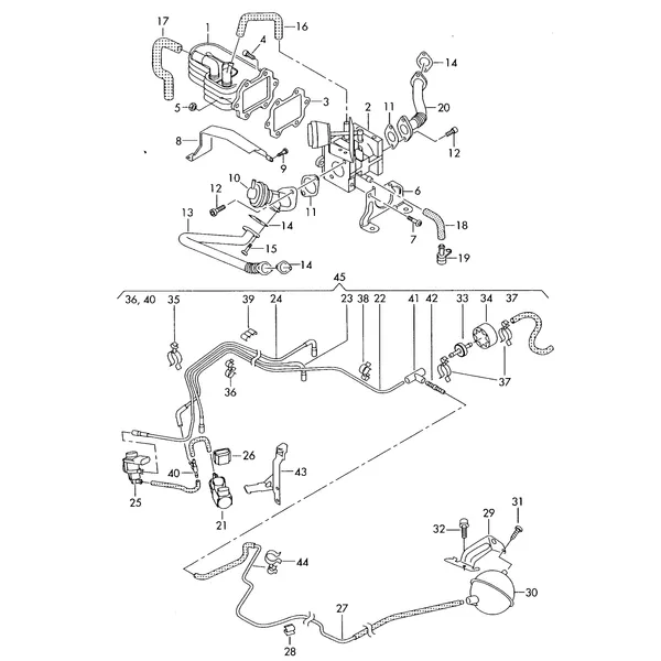 Вакуумная система Рециркуляция ОГ