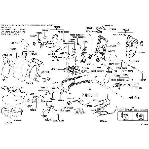 REAR SEAT & SEAT TRACK
