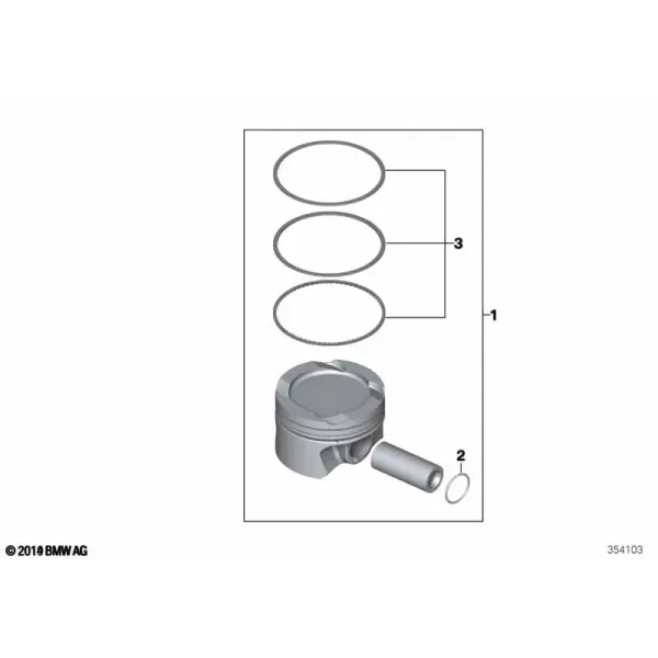 Поршень кривошипно-шатунного механизма