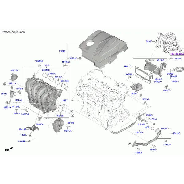 коллектор выпускной двигателя