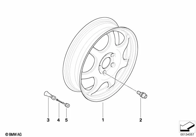 Аварийное колесо легкосплавное