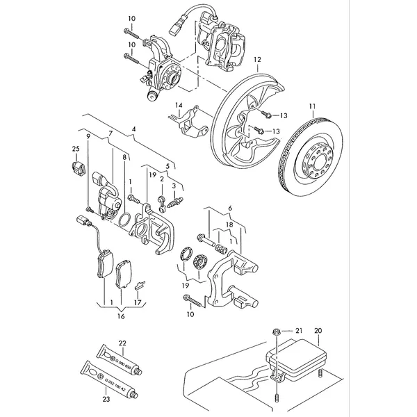 Торм. мех. с плав. суппортом Тормозной диск