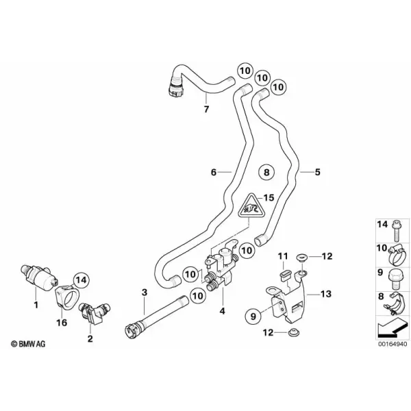 Шланги и водяной клапан отопителя