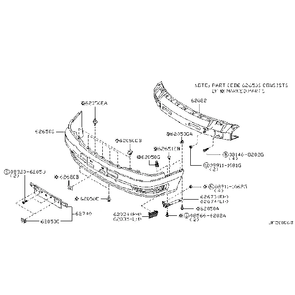 Передний бампер