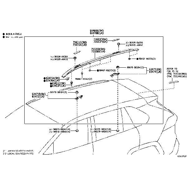ROOF PANEL & BACK PANEL
