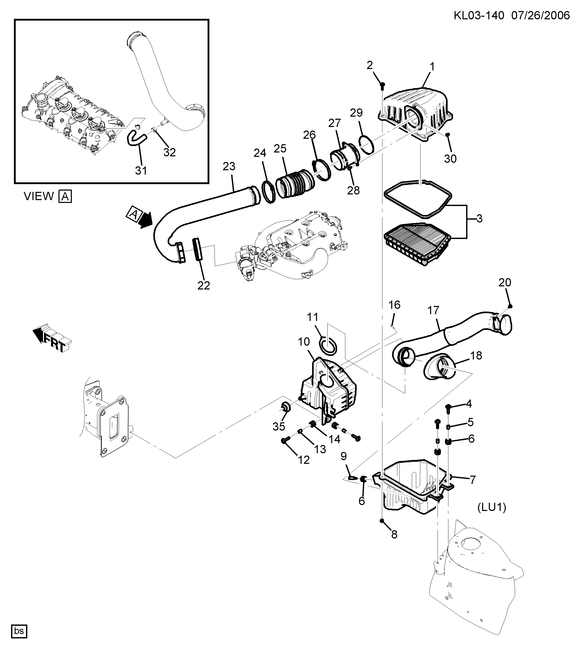 ВПУСКНАЯ ВОЗДУШНАЯ СИСТЕМА (LU1/3.2G)