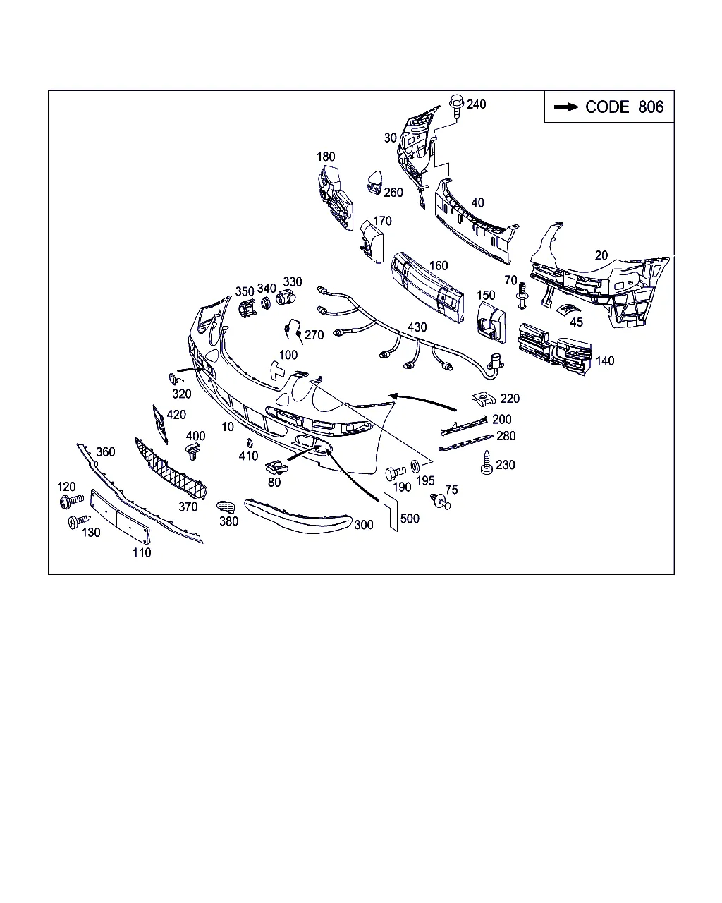 БАМПЕР ПЕРЕДНИЙ