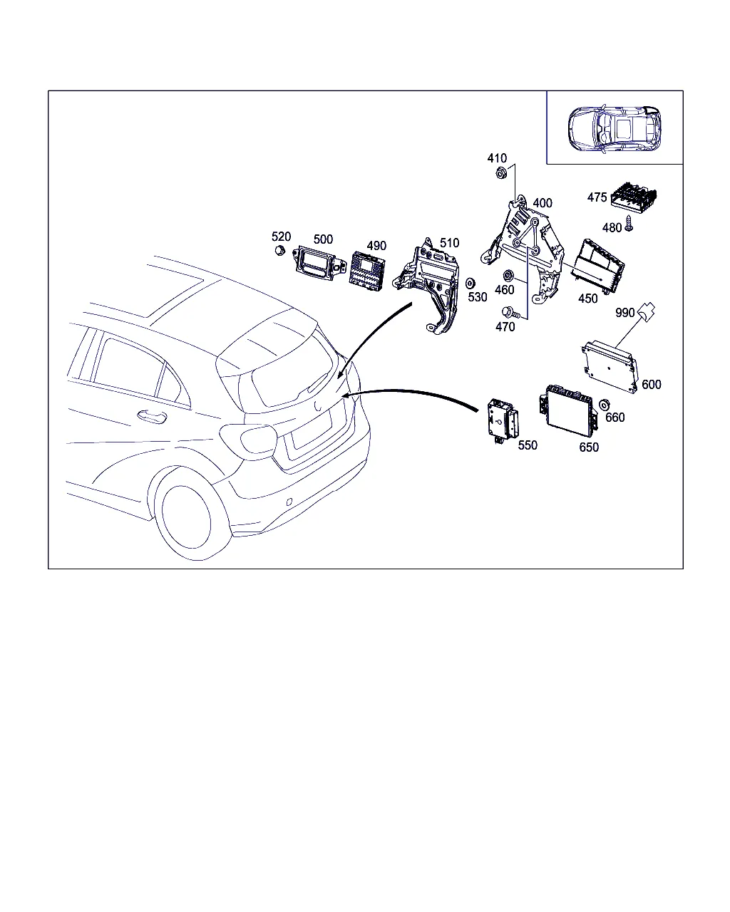 БЛОКИ УПРАВЛЕНИЯ И РЕЛЕ В БАГАЖНИКЕ