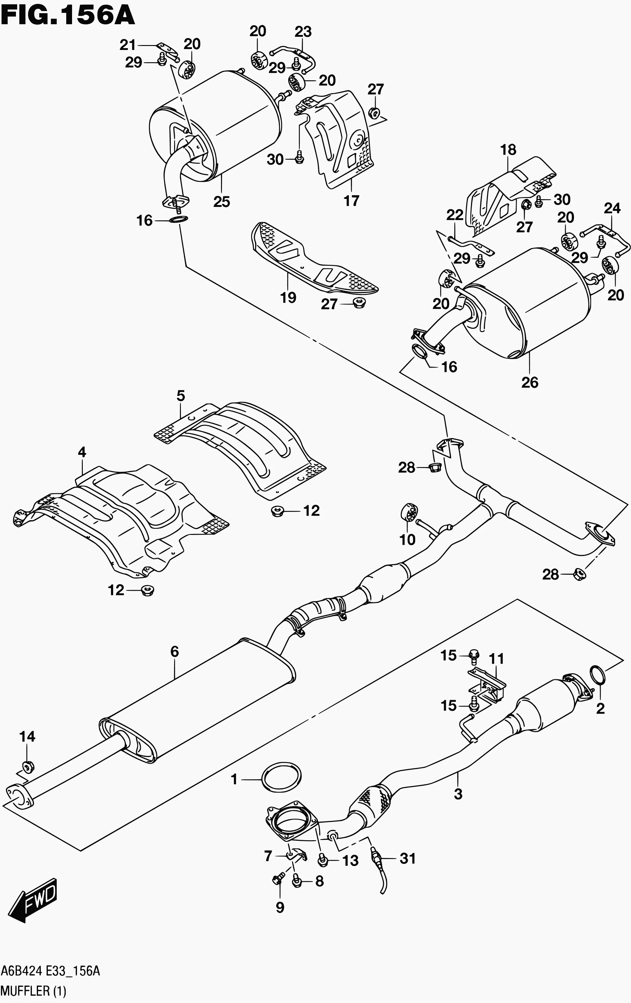 156A - ГЛУШИТЕЛЬ (2WD)
