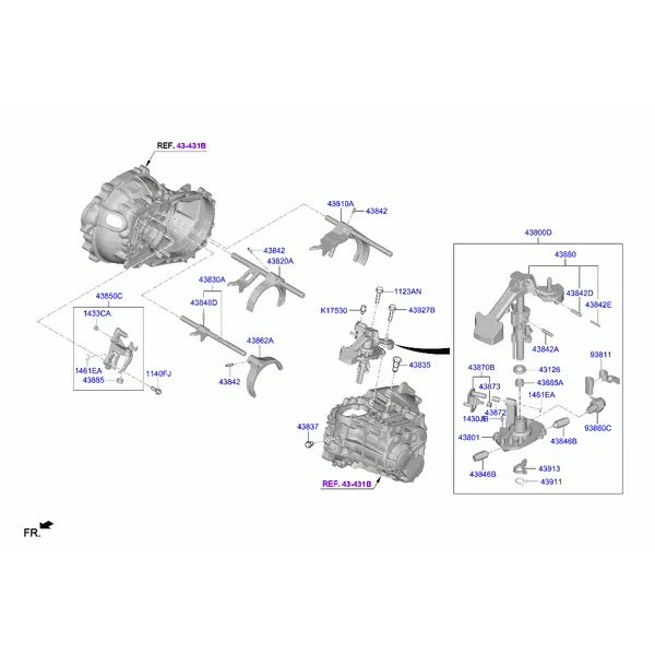 GEAR SHIFT CONTROL - MANUAL