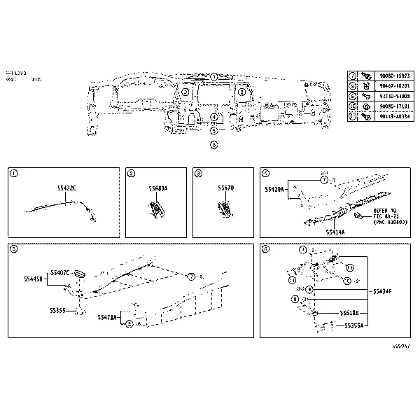INSTRUMENT PANEL & GLOVE COMPARTMENT
