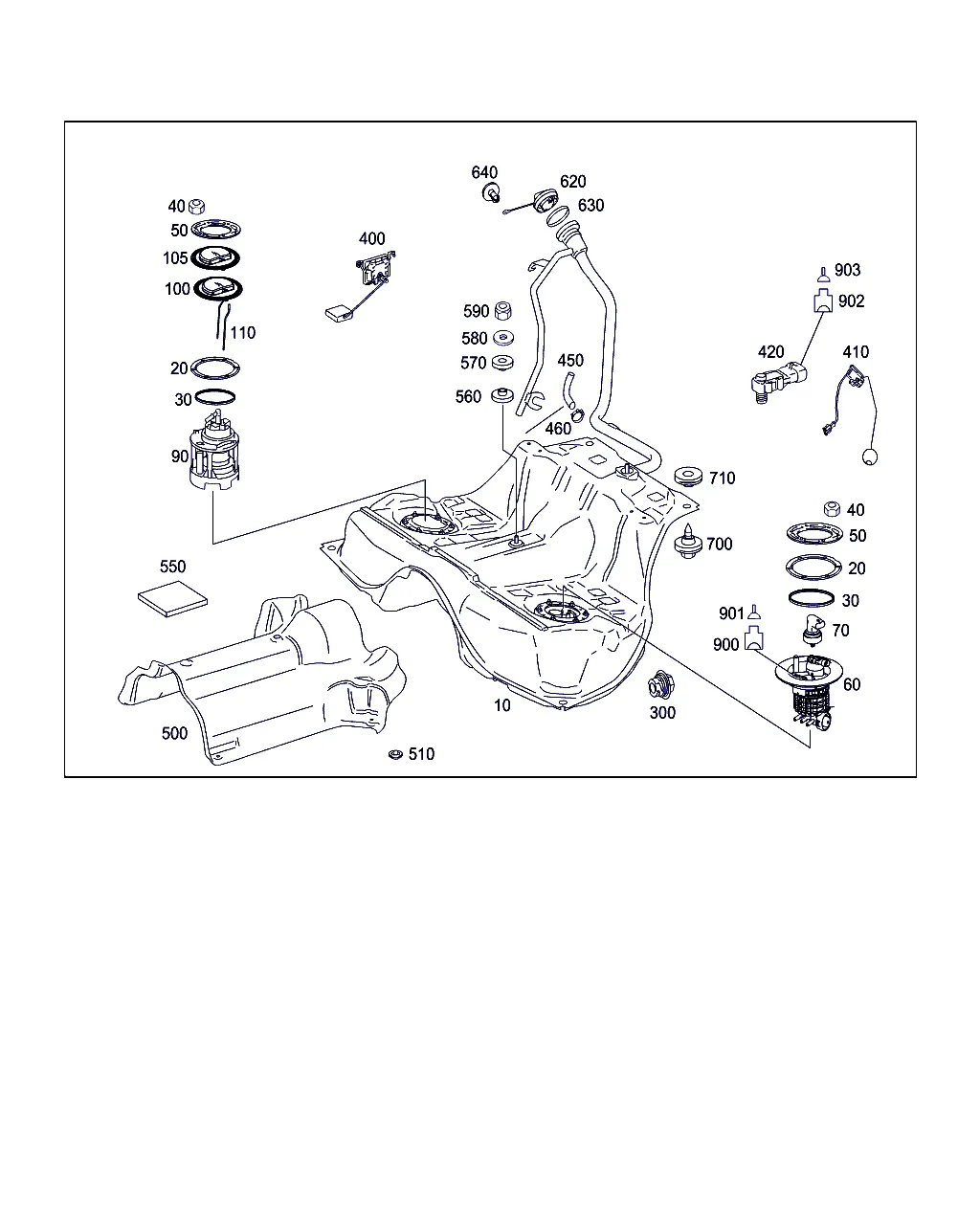 ТОПЛИВНЫЙ БАК С НАВЕСНЫМИ ЭЛЕМЕНТАМИ