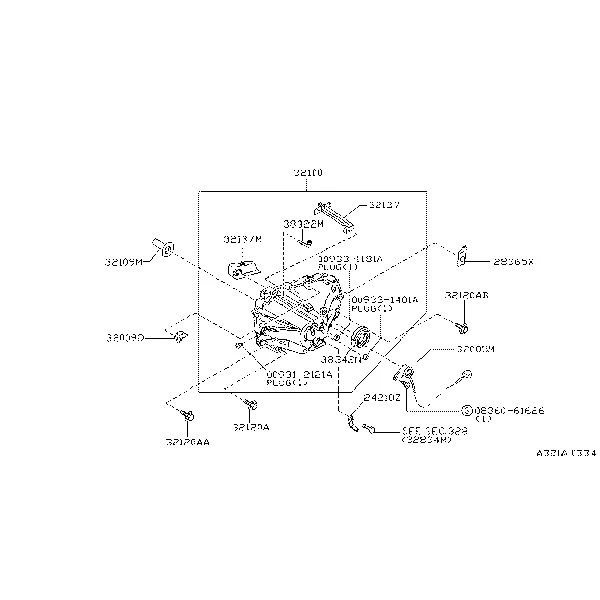 Картер коробки передач и механизм выключения сцепления; TRANSMISSION CASE