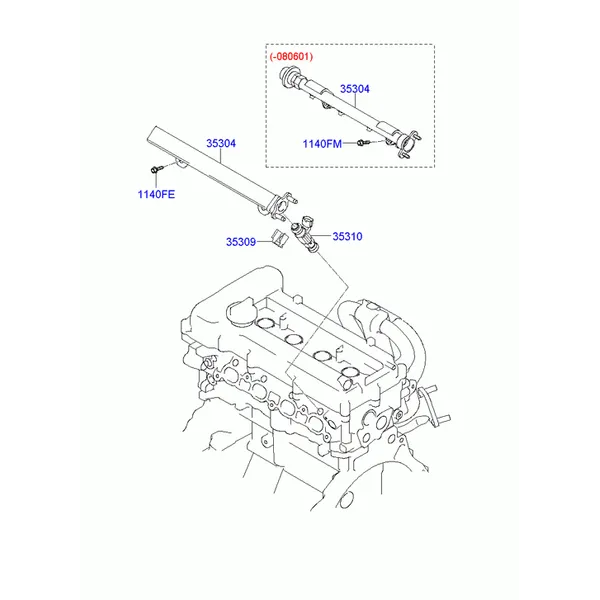 дроссельная заслонка и инжектор