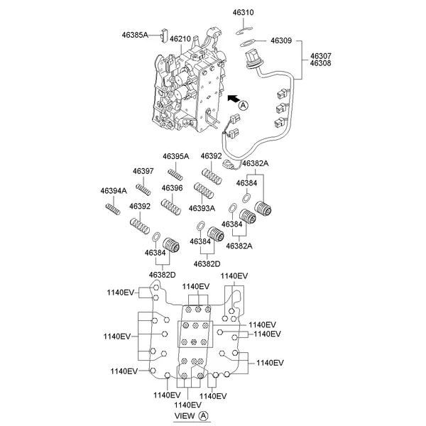 TRANSMISSION VALVE BODY; 1
