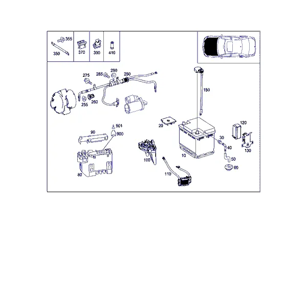 ПРОВОД АКБ, СТАРТЕРА И ГЕНЕРАТОРА