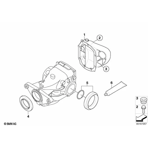 Комплект уплотнителей редукт.задн.моста