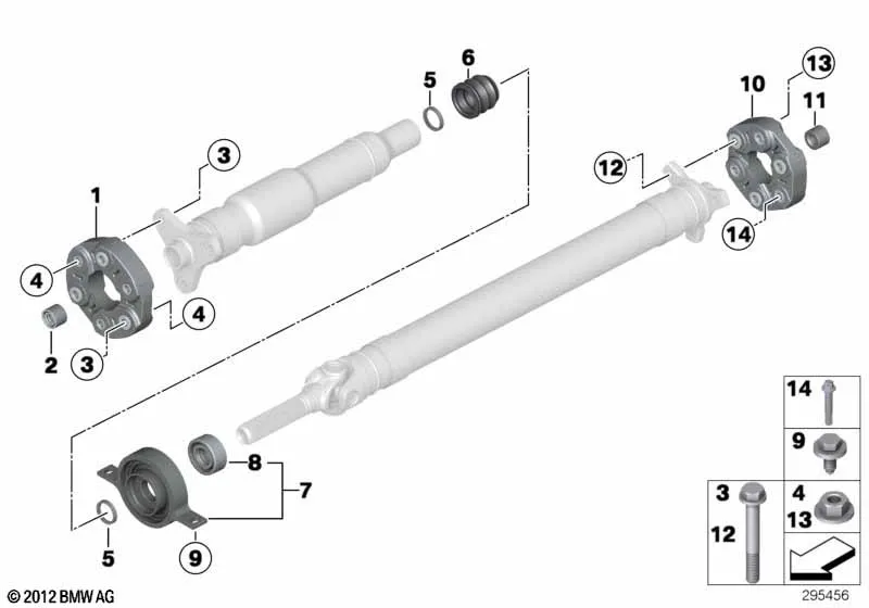 Детали карданного вала, полноприводный