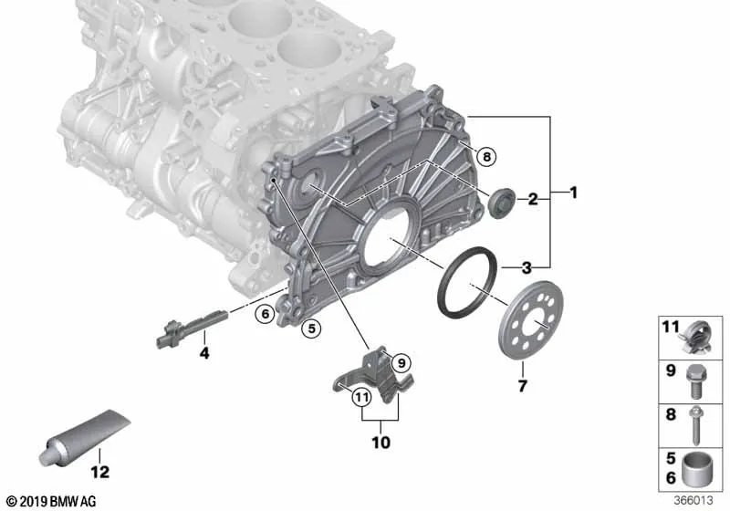 Корпус блока ГРМ