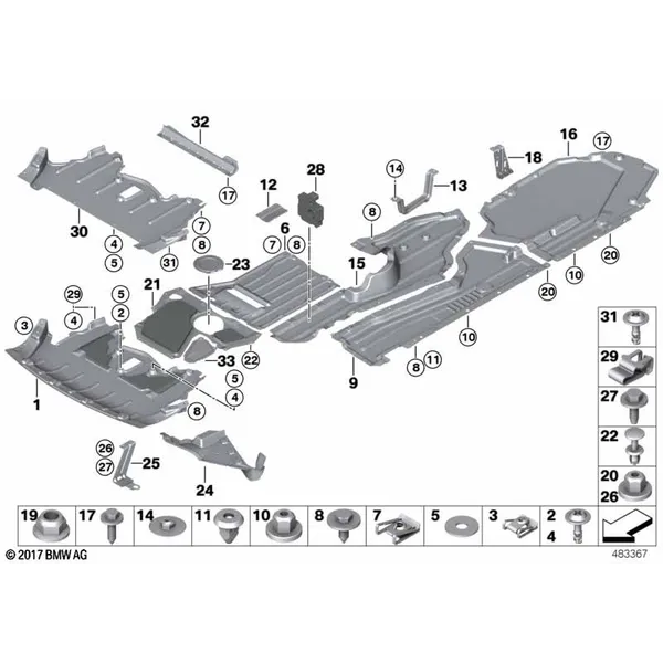 Облицовка днища кузова