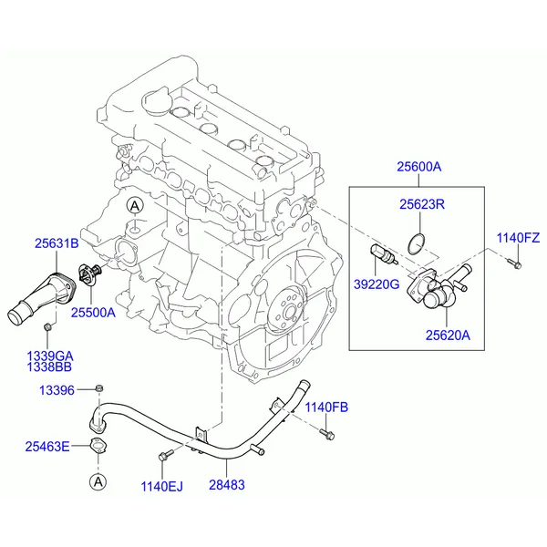 Шланг и трубопровод охлаждающей жидкости