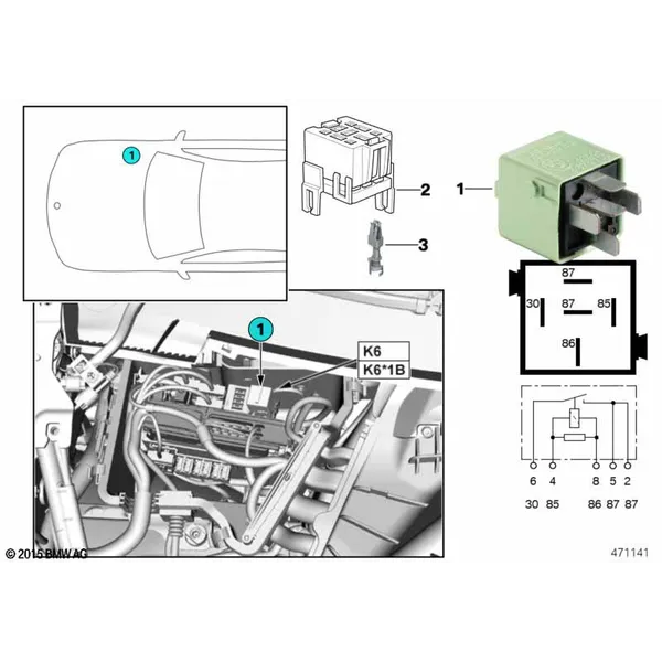 Реле двигателя DDE K6