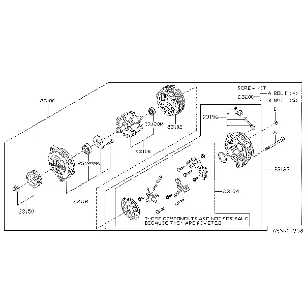 Генератор переменного тока ; HITACHI
