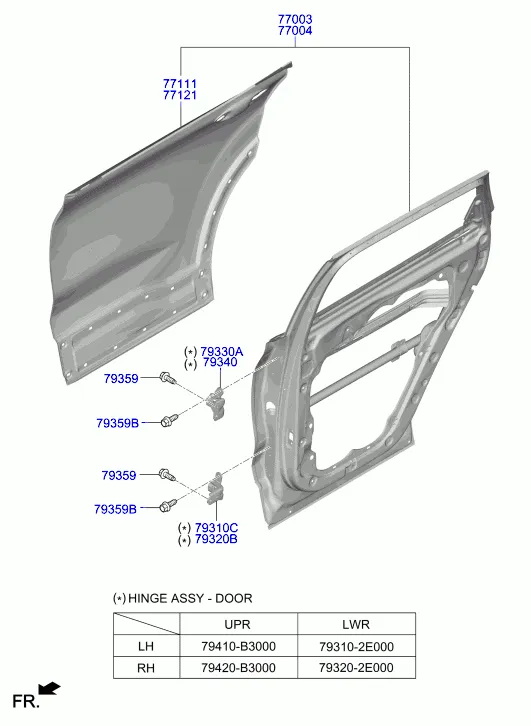 панель задней двери