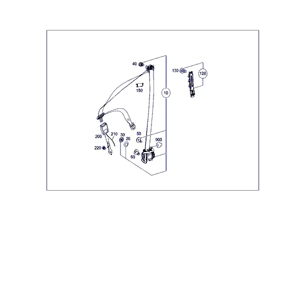 РЕМЕНЬ БЕЗОПАСНОСТИ СИДЕНЬЯ ВОДИТЕЛЯ