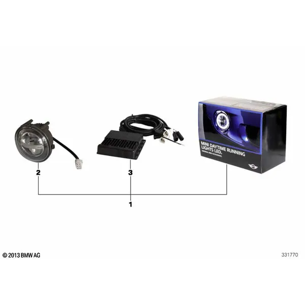 Пост. светодиодный ближний свет MINI