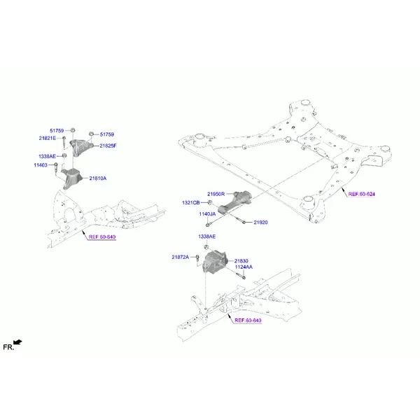 Подвеска двигателя и коробки передач