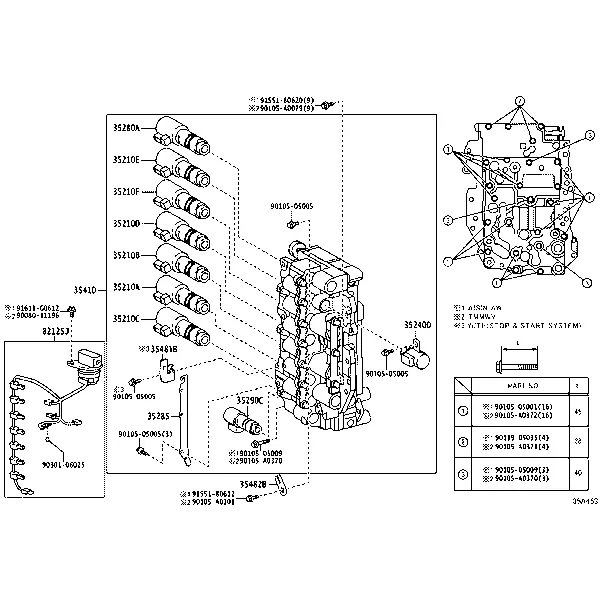VALVE BODY & OIL STRAINER (ATM)