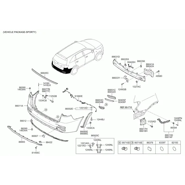 бампер задний