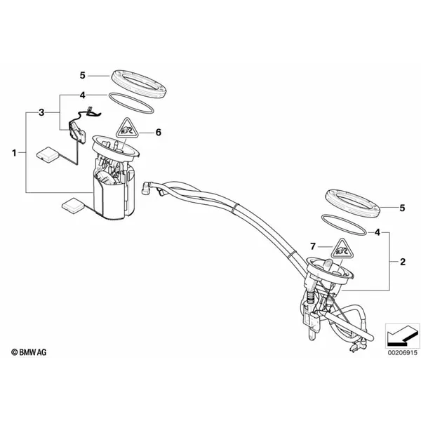 Топл.фильтр/насос/датчик уровня наполн.