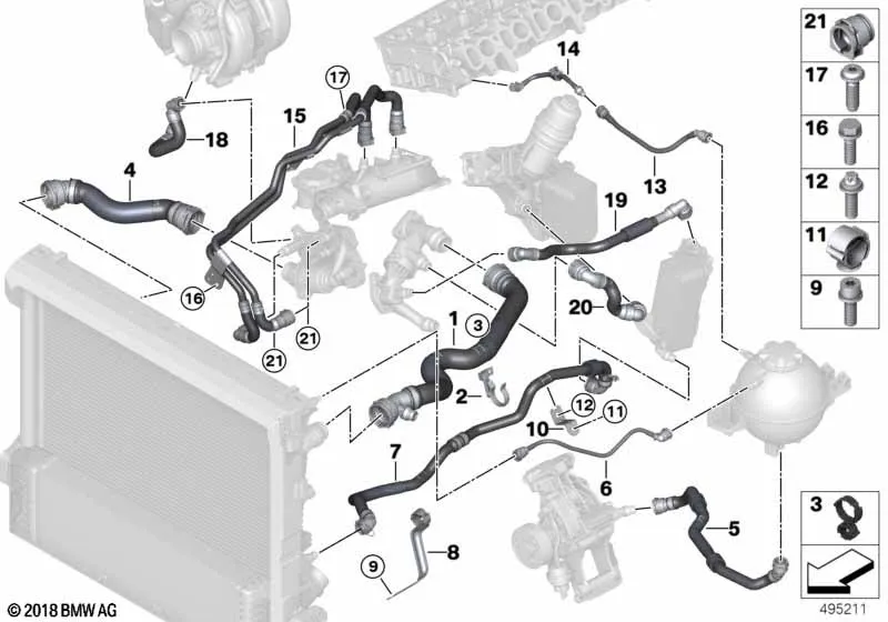 Шланги системы охлаждения