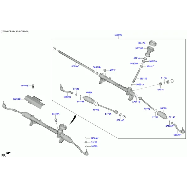 Рулевой механизм рул.упр.с усил.