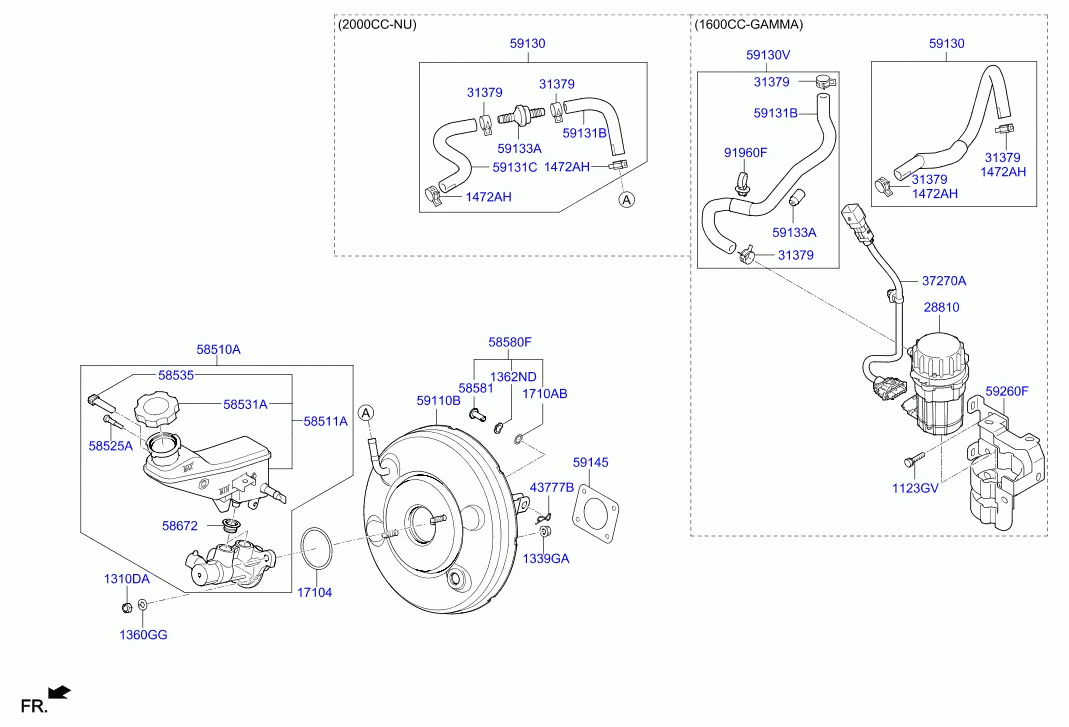 BRAKE MASTER CYLINDER & BOOSTER