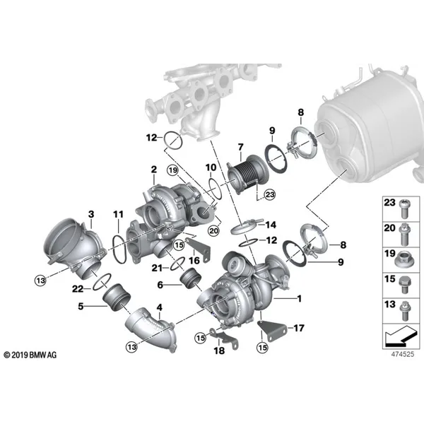 Турбонагнетатель, низкое давление