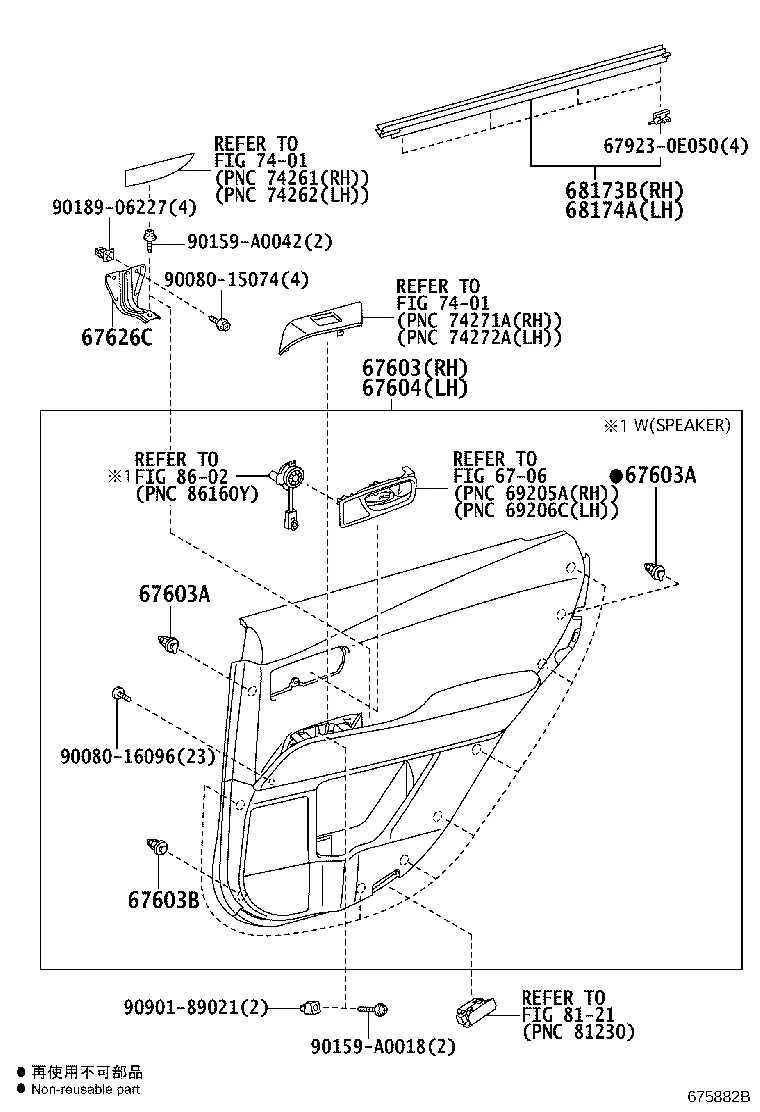 REAR DOOR PANEL & GLASS