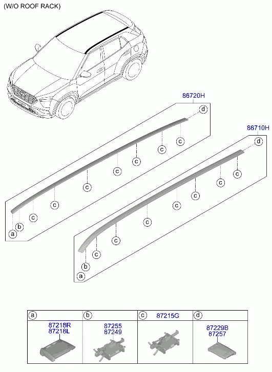 накладка на крышу и задний спойлер