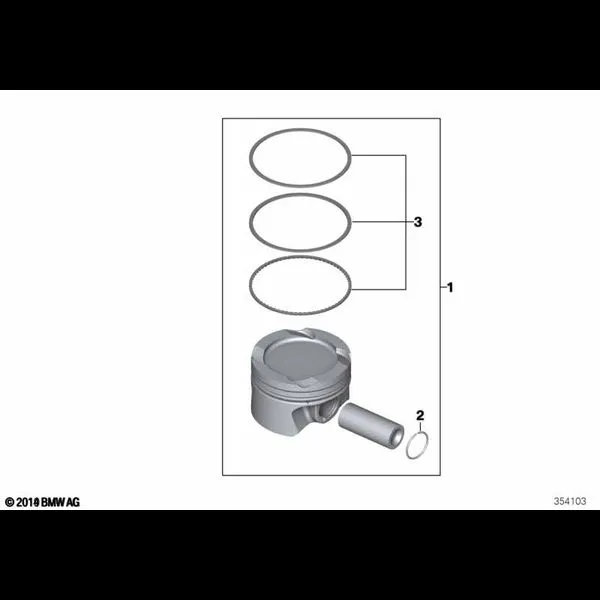 Поршень кривошипно-шатунного механизма