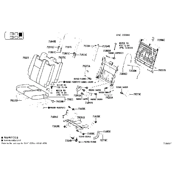 REAR SEAT & SEAT TRACK