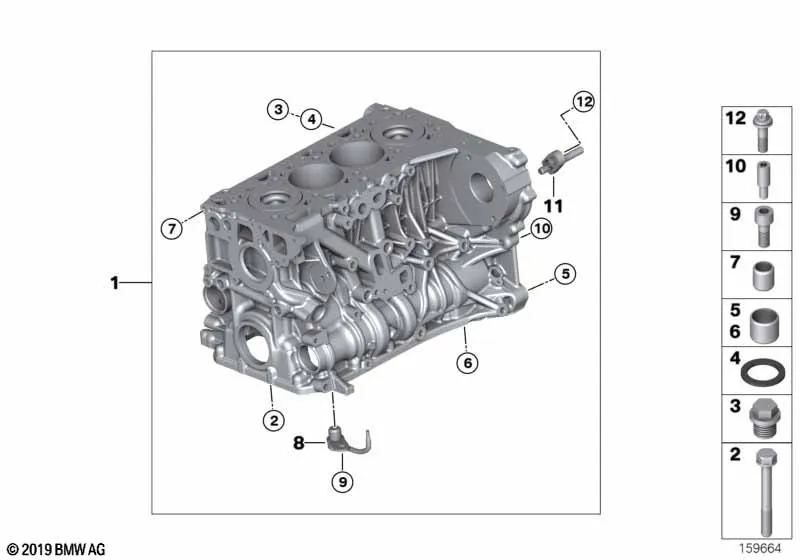 Блок-картер двигателя