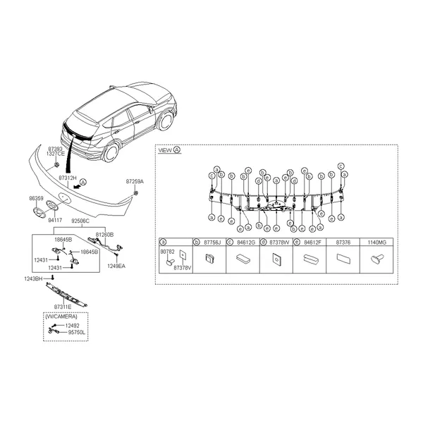 молдинг задней панели