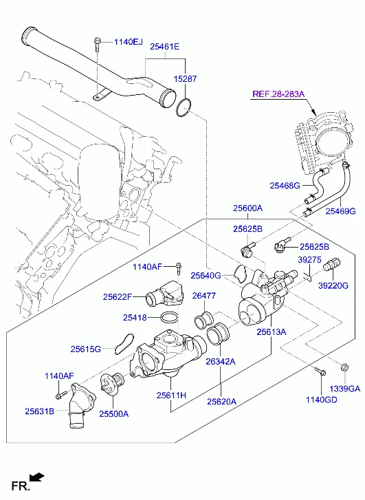 Шланг и трубопровод охлаждающей жидкости