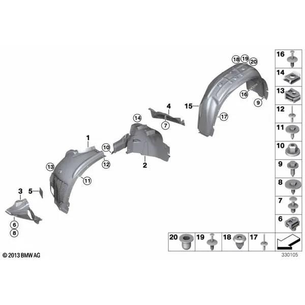 Защитный кожух колесной ниши